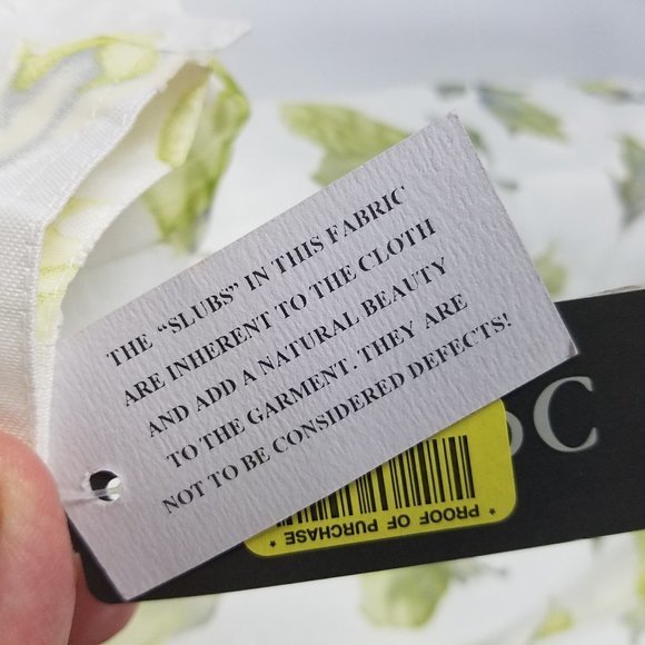 ConradC Collection blouse white w/sheer‎ burnouts 6 - Picture 8 of 8